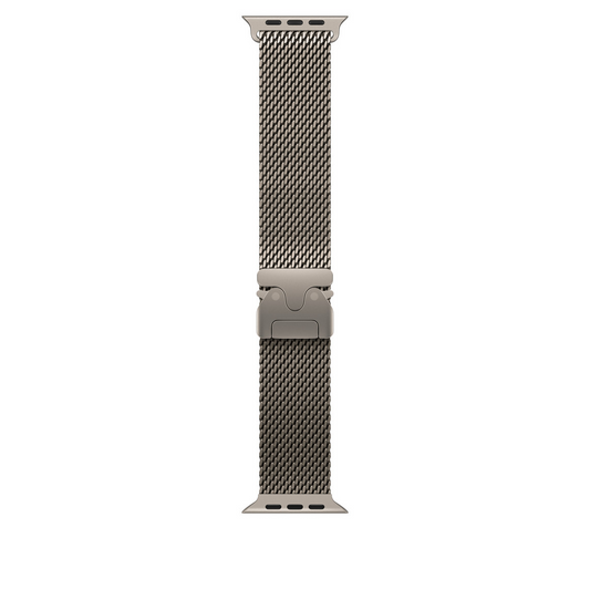 49mm Natural Titanium Milanese Strap